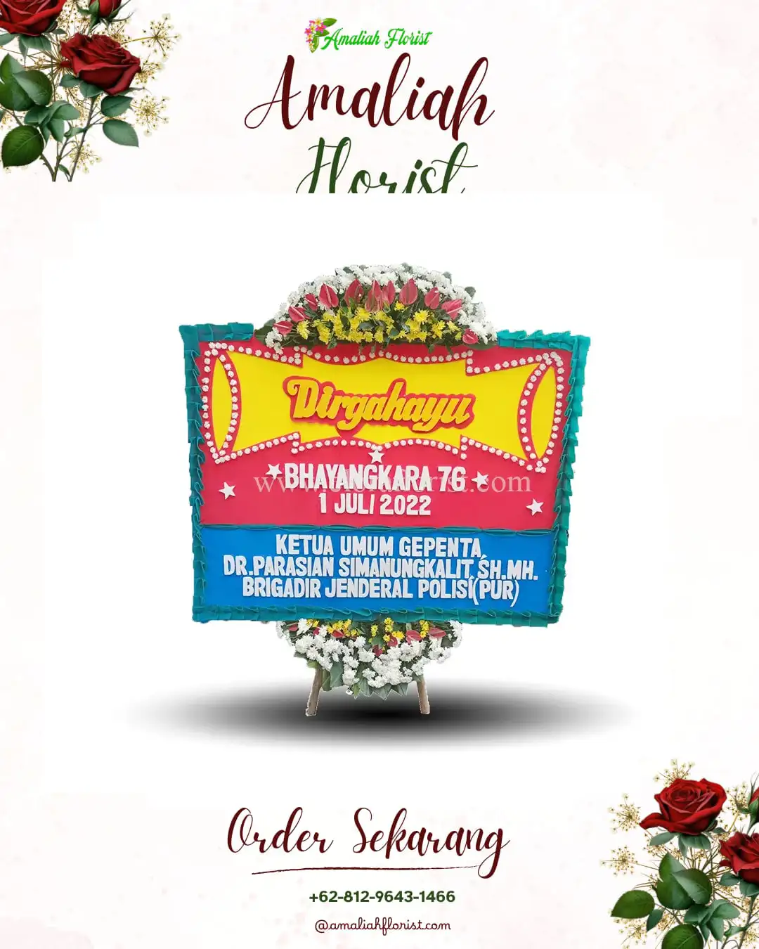 Papan Bunga HUT Ulang Tahun Sanankulon